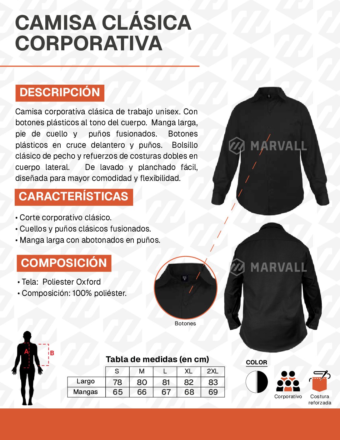 Camisa clasica corporativa