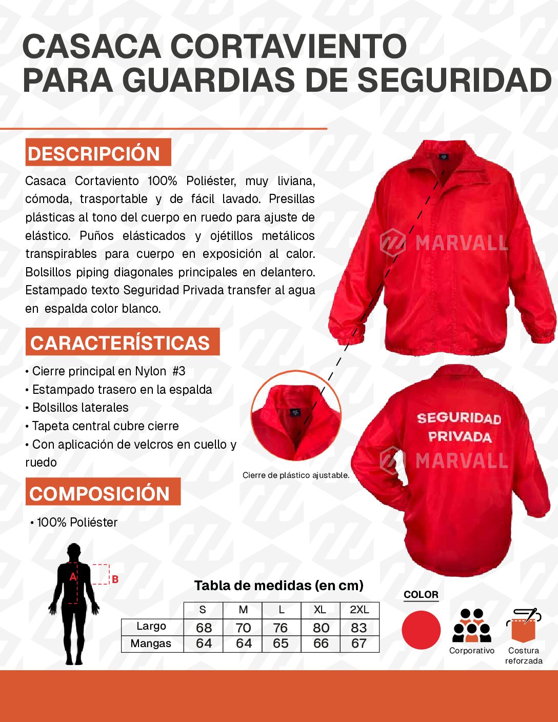 Casaca cortaviento