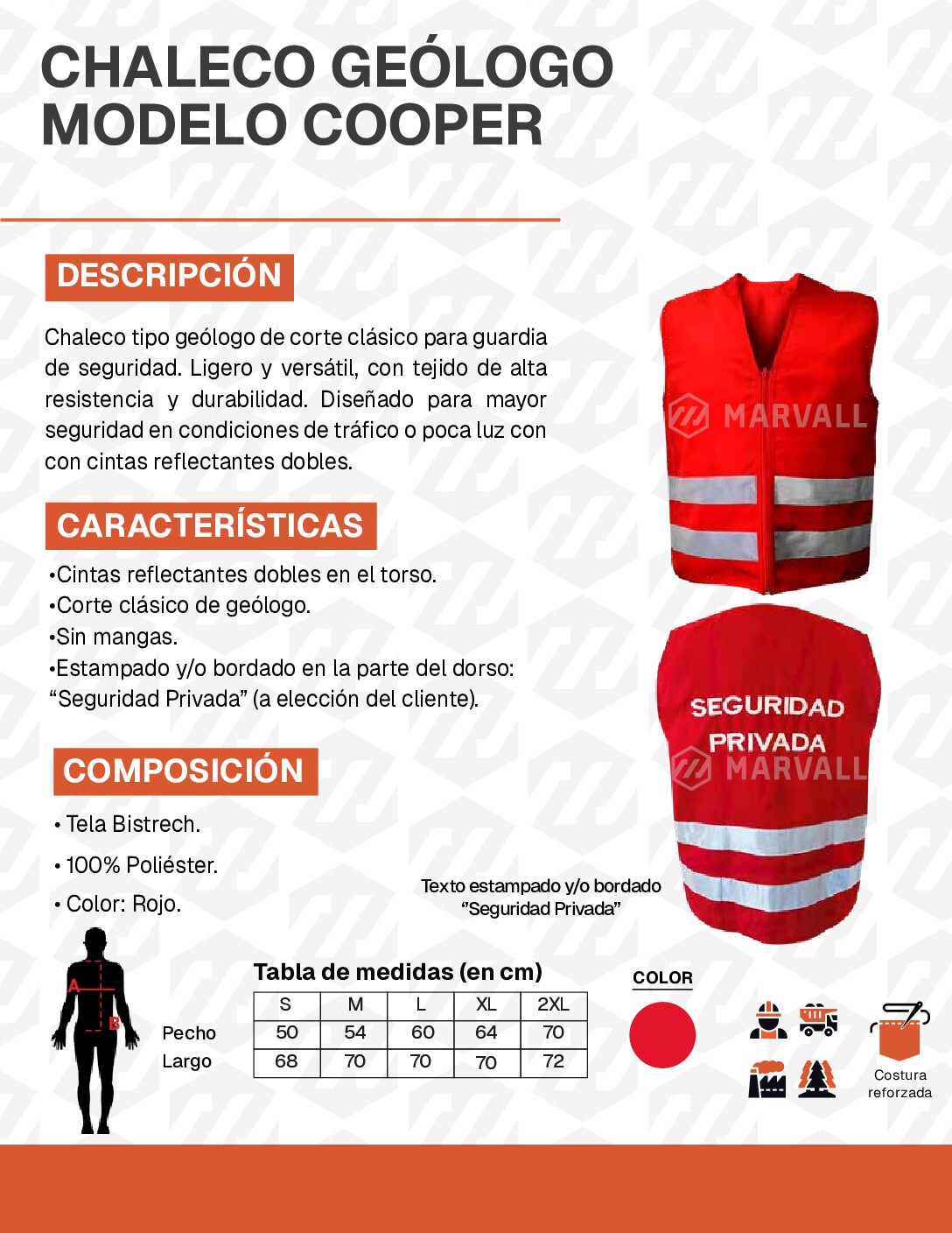 Chaleco Geólogo bordado