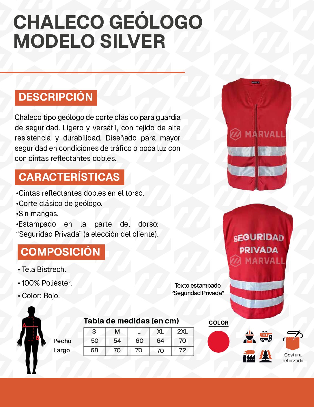 Chaleco Geologo estampado